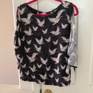 Crane open shoulder blouse